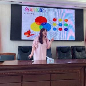 “以石为纸，点石为画”黄陂社区亲子石头画
